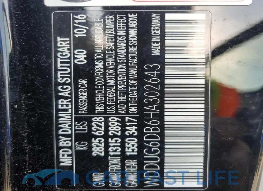 WDDUG6DB6HA302643# 12