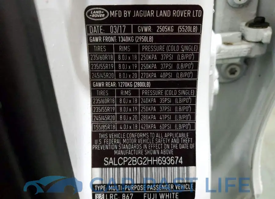 SALCP2BG2HH693674# 13
