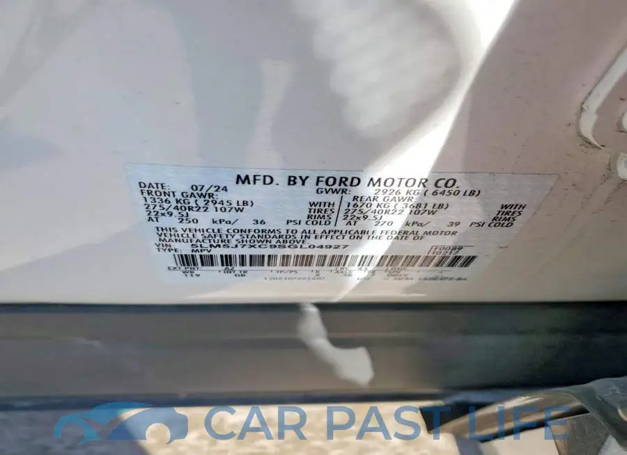 5LM5J7XC9SGL04927# 13