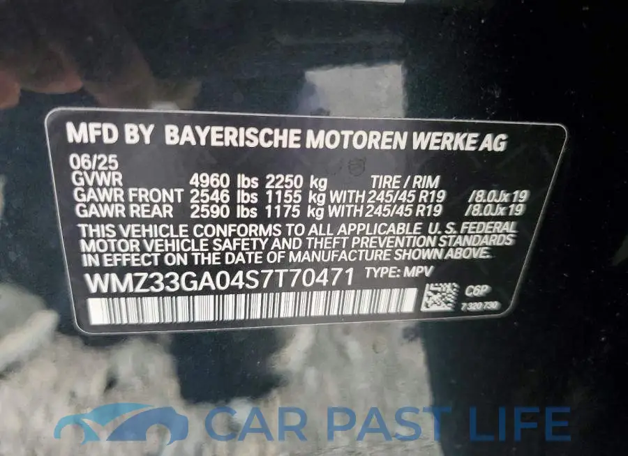 WMZ33GA04S7T70471# 13