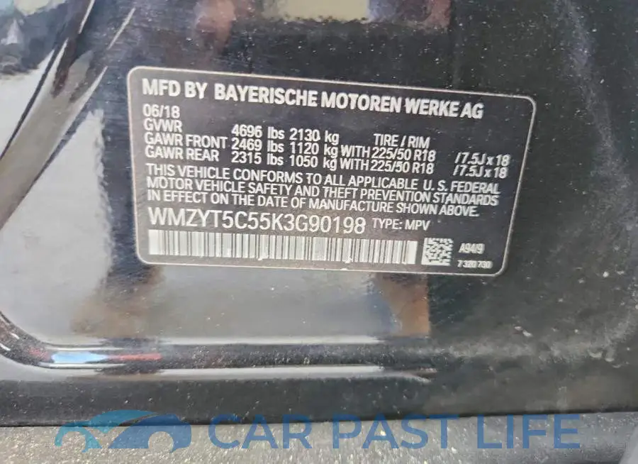 WMZYT5C55K3G90198# 12