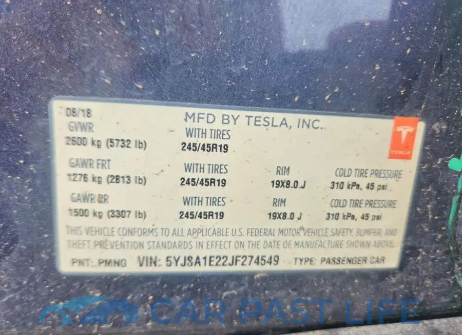 5YJSA1E22JF274549# 13