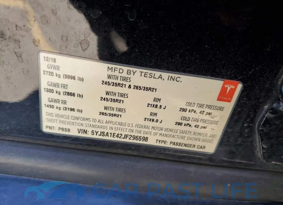 5YJSA1E42JF296598# 12