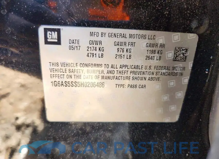 1G6AS5SS5H0206486# 12