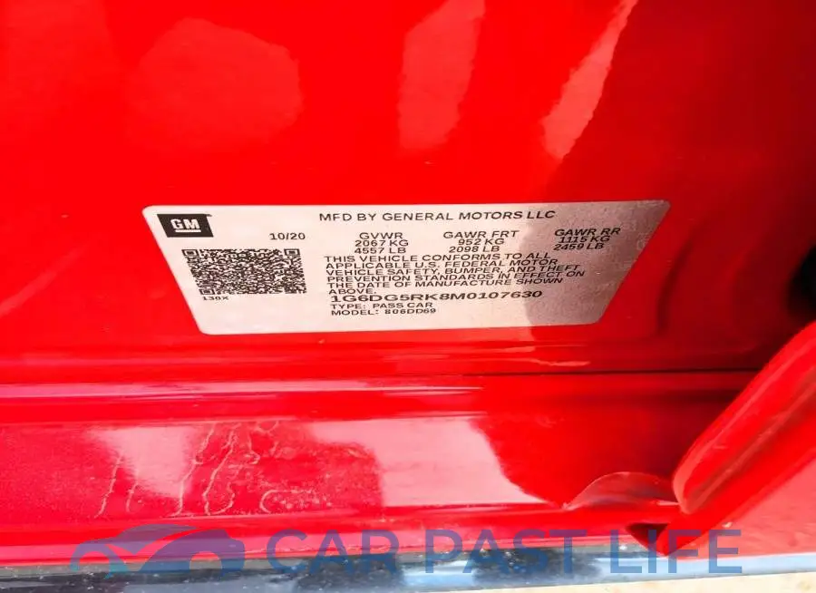 1G6DG5RK8M0107630# 12