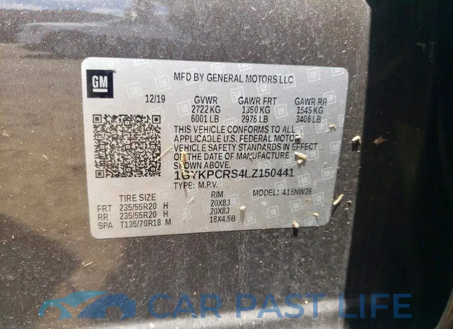 1GYKPCRS4LZ150441# 13