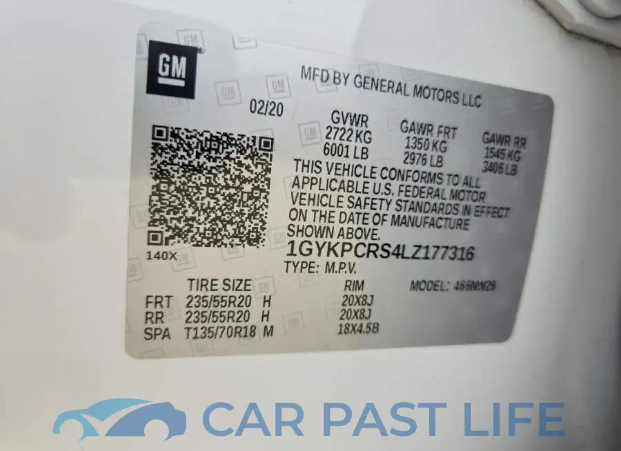 1GYKPCRS4LZ177316# 12
