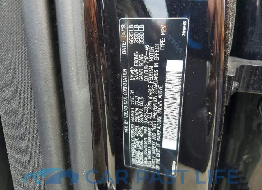 YV4BR0PLXJ1385459# 13