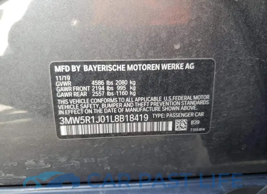 3MW5R1J01L8B18419# 13
