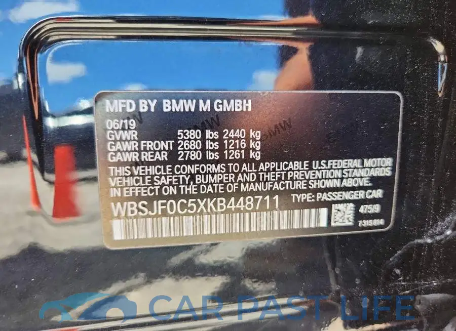 WBSJF0C5XKB448711# 12