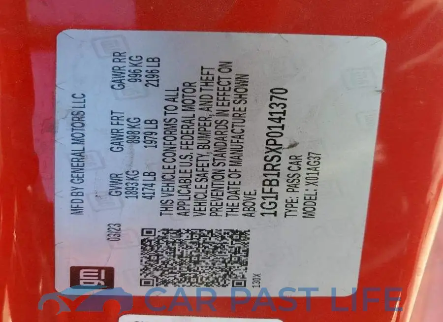 1G1FB1RSXP0141370# 12