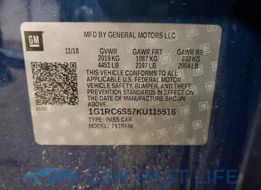 1G1RC6S57KU115516# 12