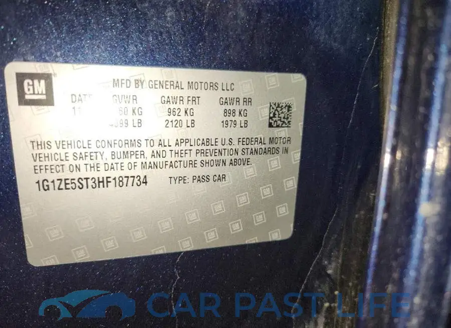 1G1ZE5ST3HF187734# 12