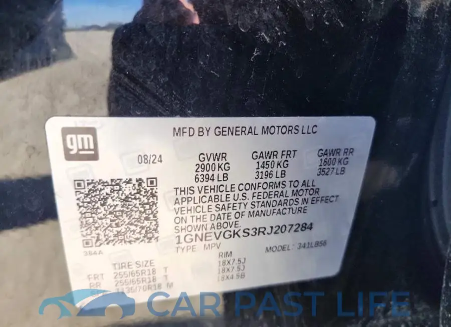 1GNEVGKS3RJ207284# 13