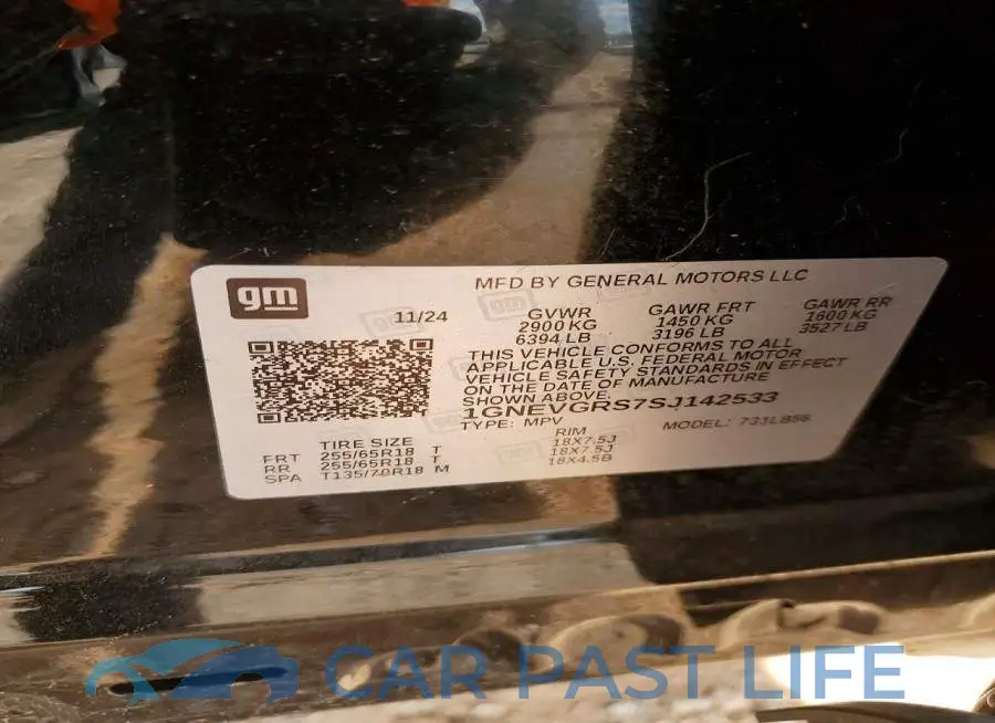 1GNEVGRS7SJ142533# 14