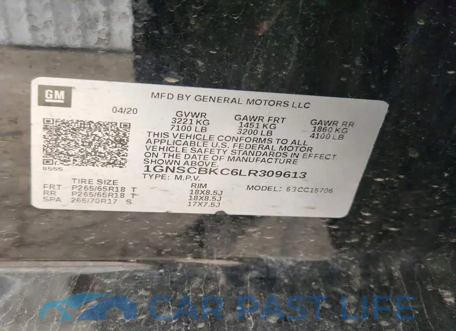 1GNSCBKC6LR309613# 13