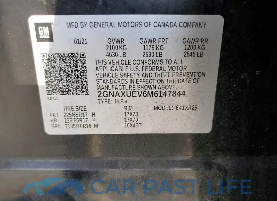 2GNAXUEV6M6147844# 14