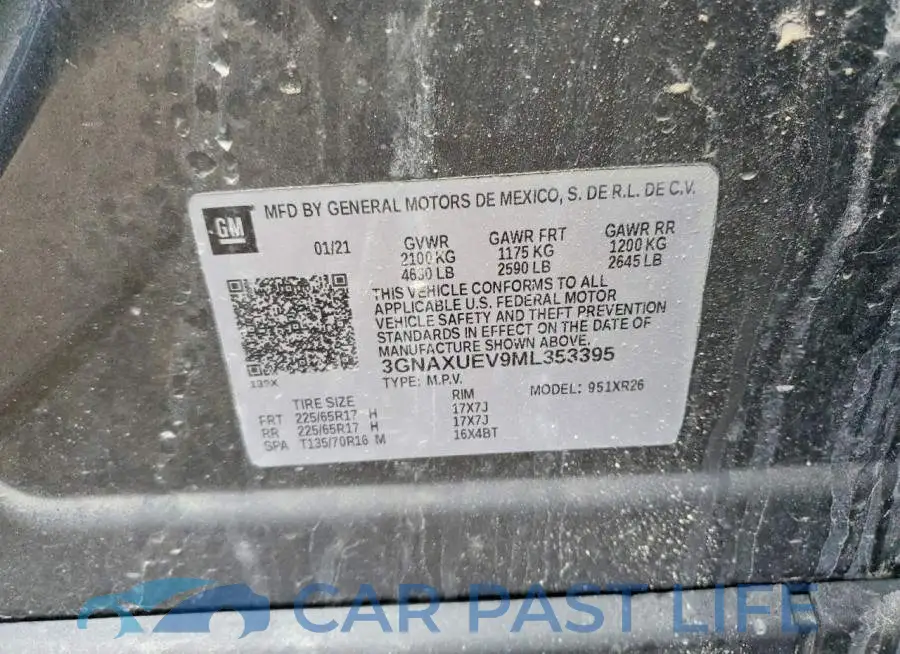 3GNAXUEV9ML353395# 13