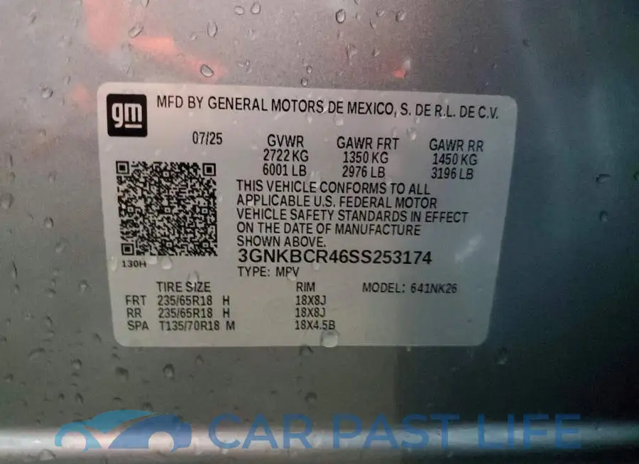 3GNKBCR46SS253174# 14