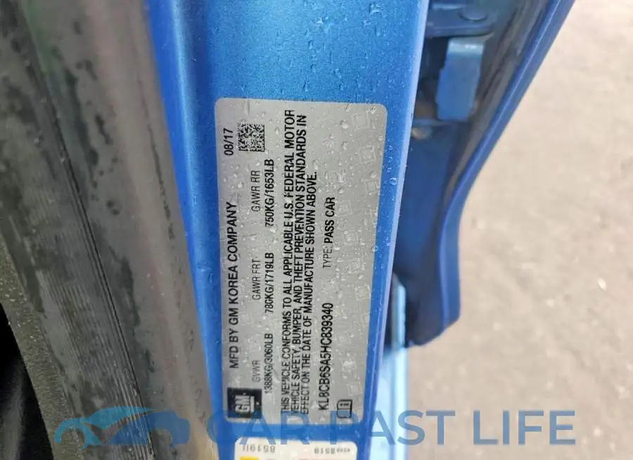 KL8CB6SA5HC839340# 12