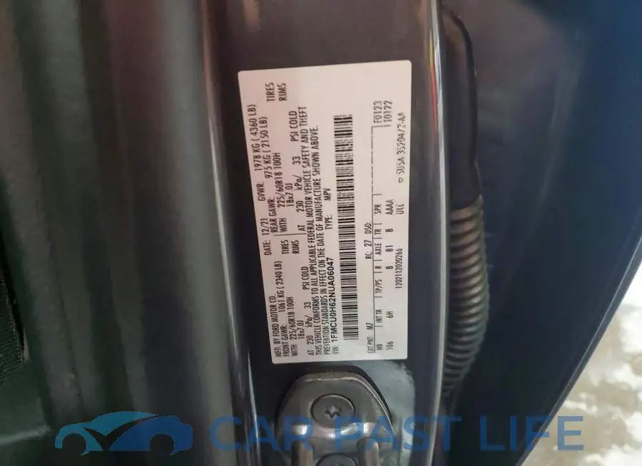 1FMCU0H62NUA06047# 14
