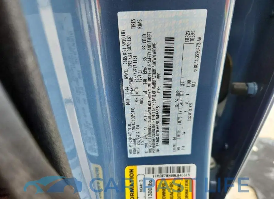 1FMDE7BH6RLB45615# 13