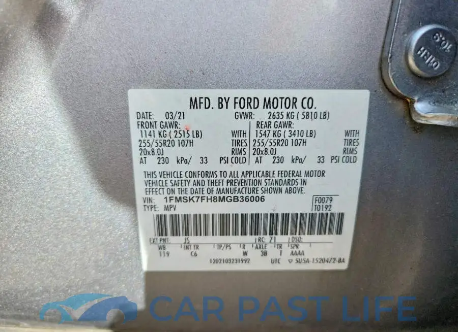 1FMSK7FH8MGB36006# 14