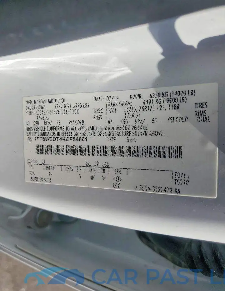 1FT8W3DT4KEF88661# 12
