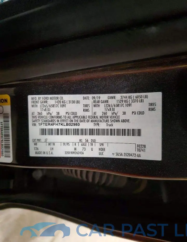 1FTER4FH7KLB02980# 13