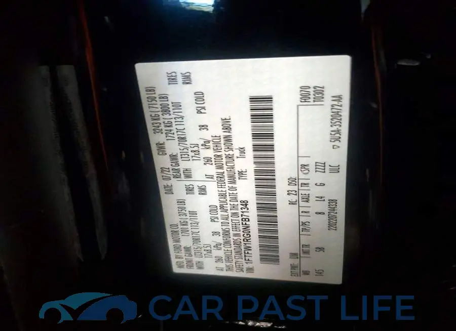 1FTFW1RG0NFB71348# 12