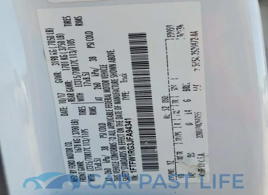 1FTFW1RG3JFA94341# 13