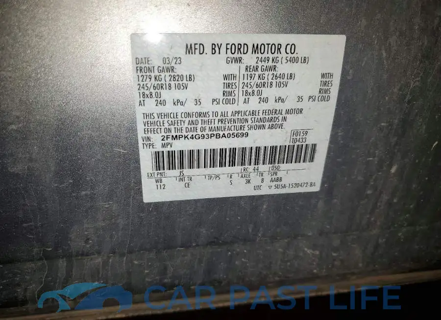 2FMPK4G93PBA05699# 13