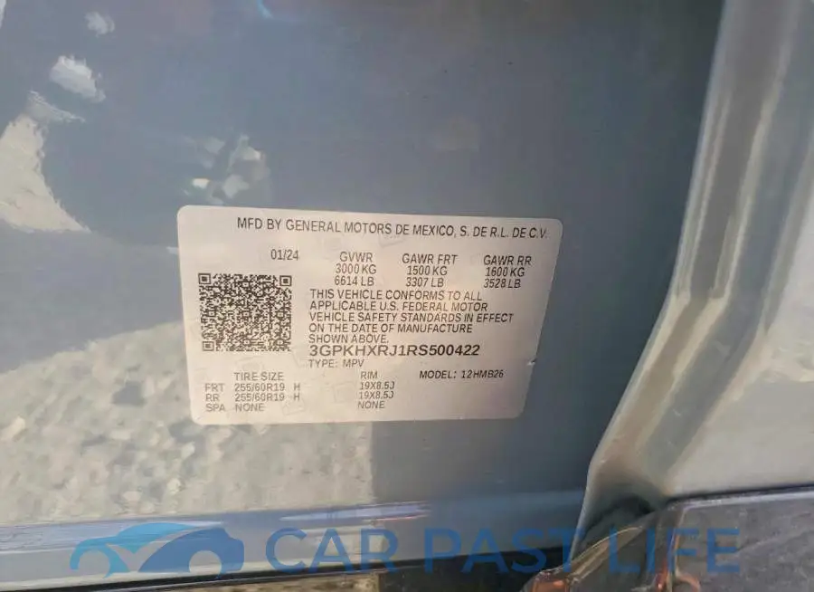 3GPKHXRJ1RS500422# 13
