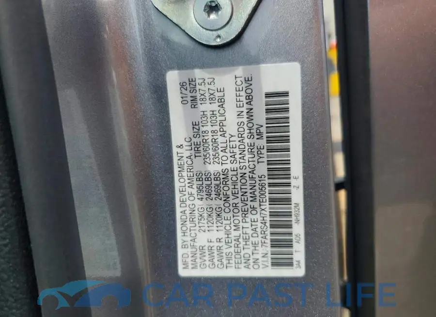 7FARS4H7XTE005615# 14