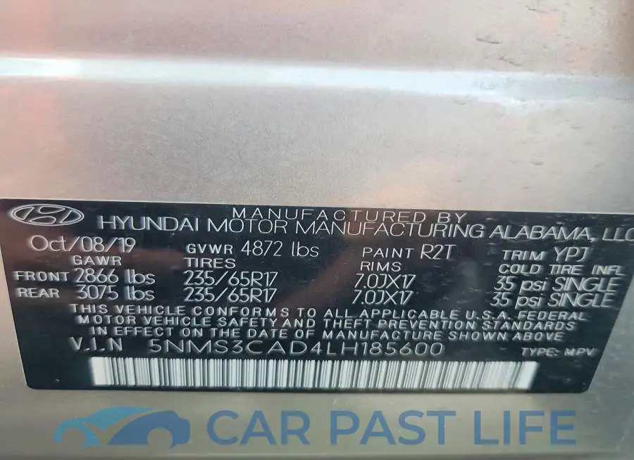 5NMS3CAD4LH185600# 13