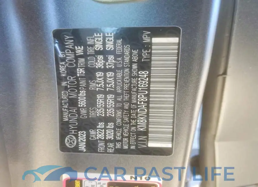 KM8KNDAF8PU169248# 12