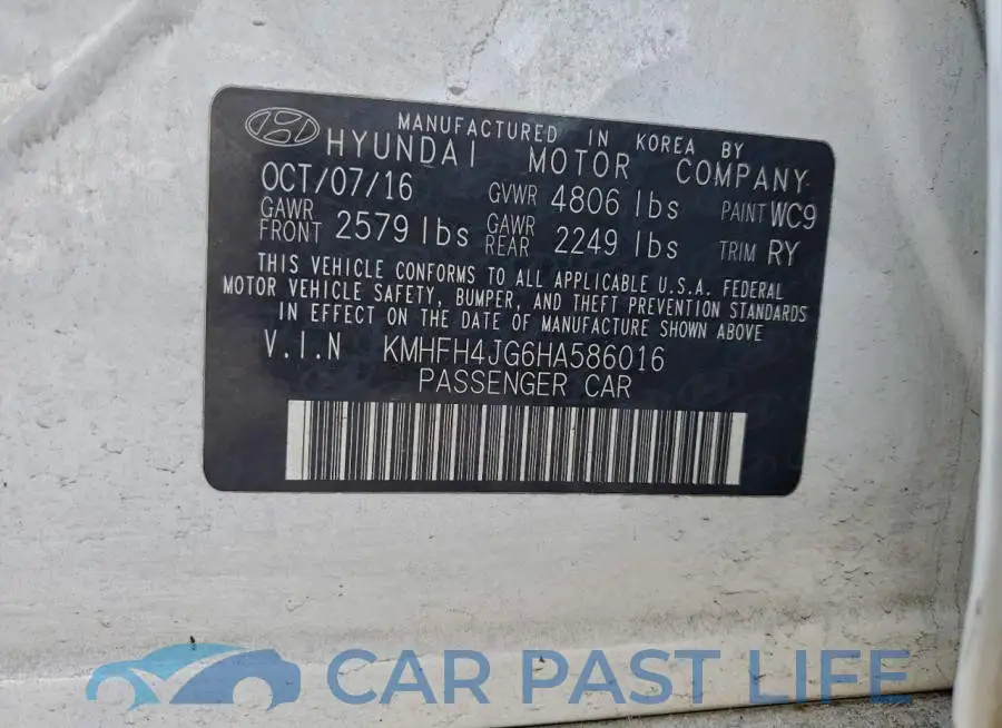 KMHFH4JG6HA586016# 12