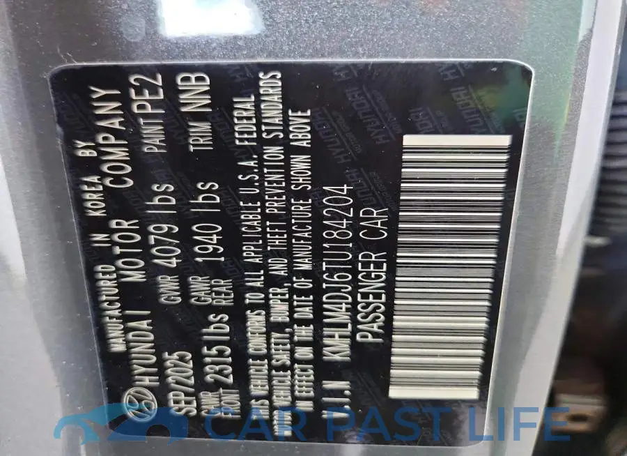 KMHLM4DJ6TU184204# 12