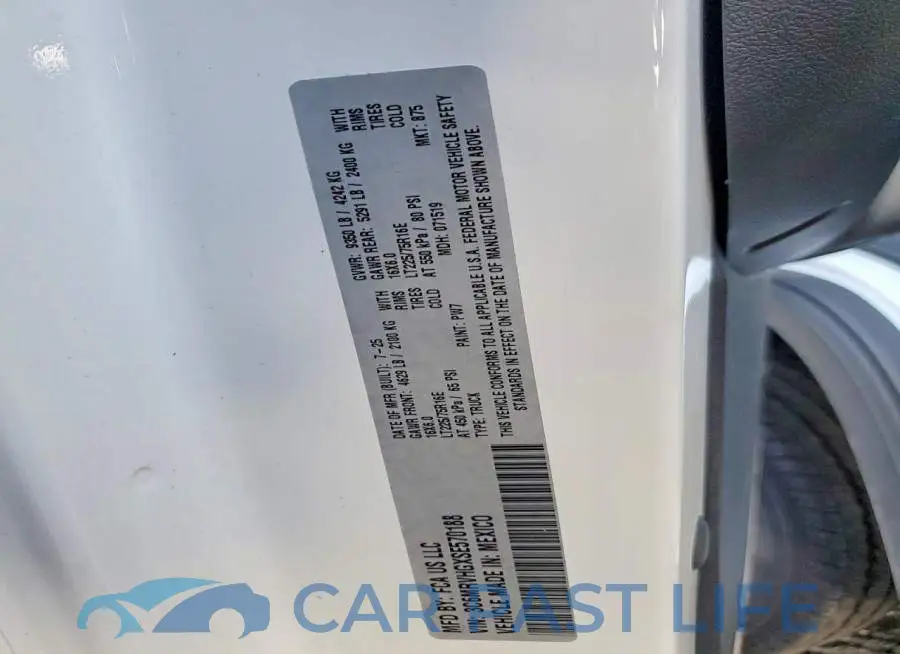 3C6MRVHGXSE570188# 12