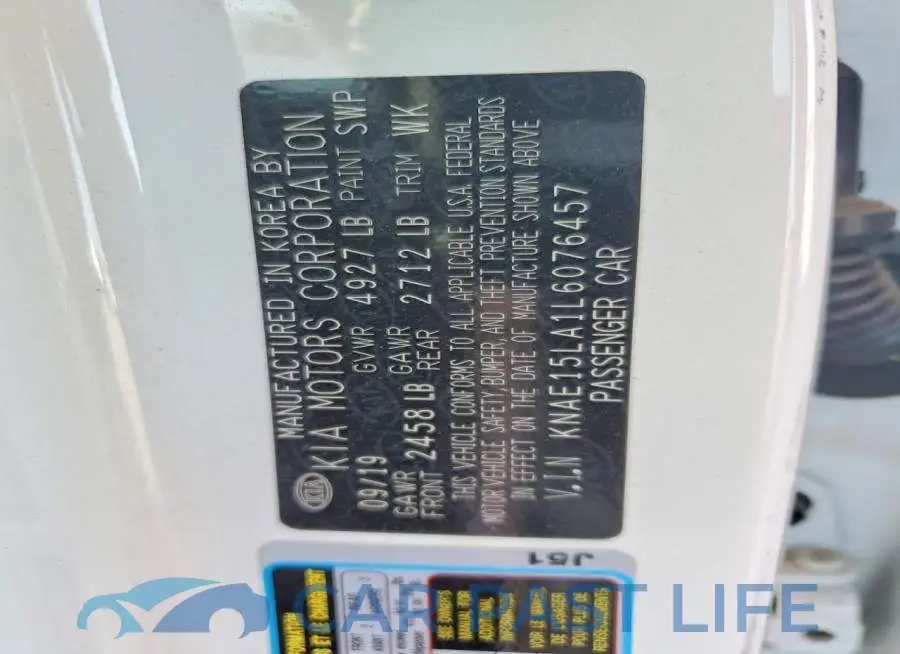 KNAE15LA1L6076457# 12