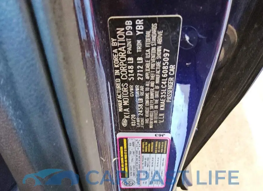 KNAE35LC4L6085097# 12