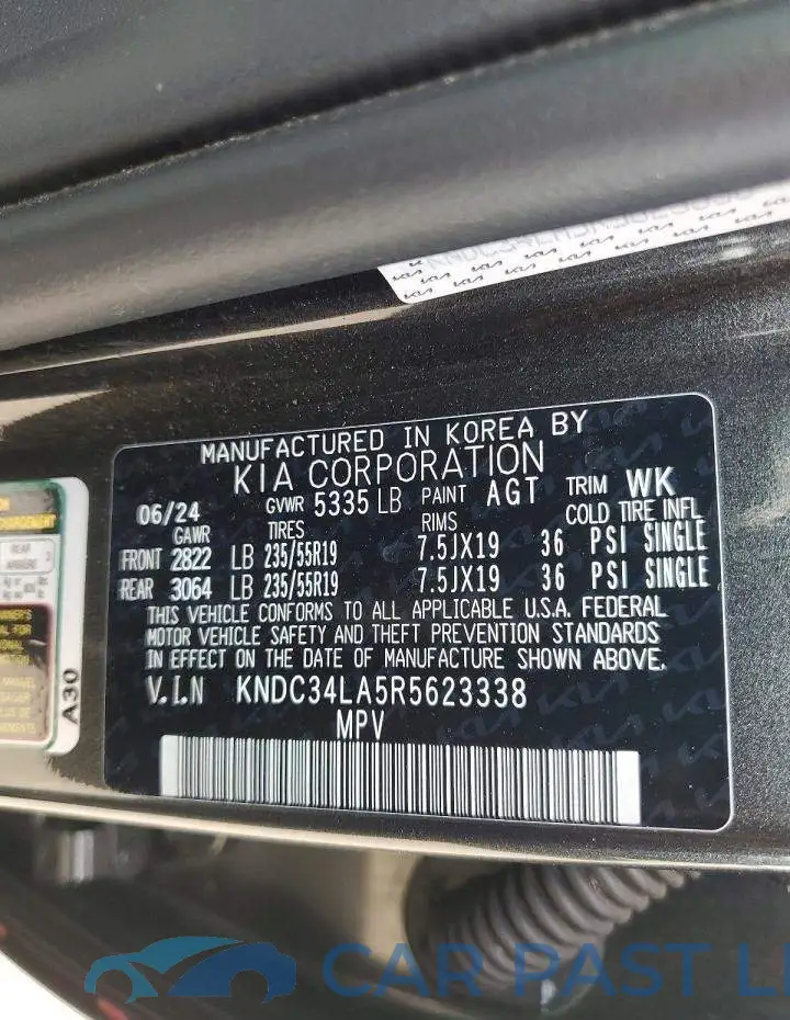 KNDC34LA5R5623338# 13