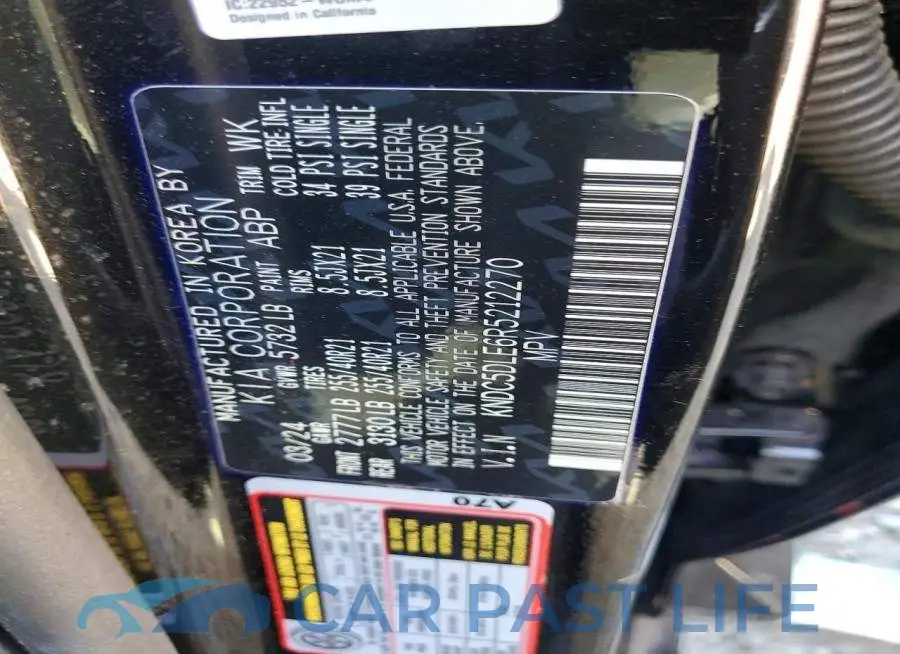 KNDC5DLE6R5212270# 12