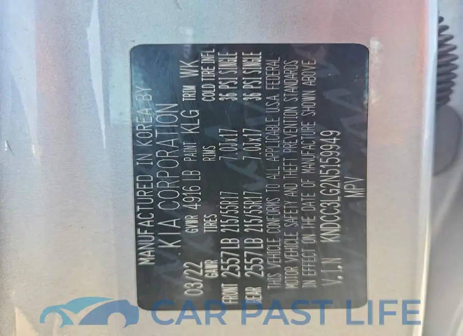 KNDCC3LG2N5159949# 14
