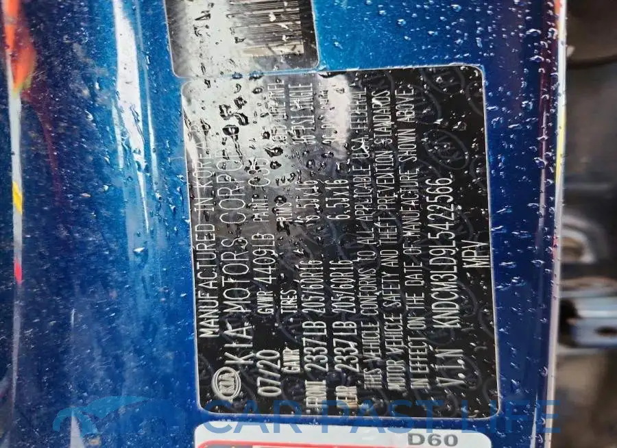 KNDCM3LD9L5422566# 12