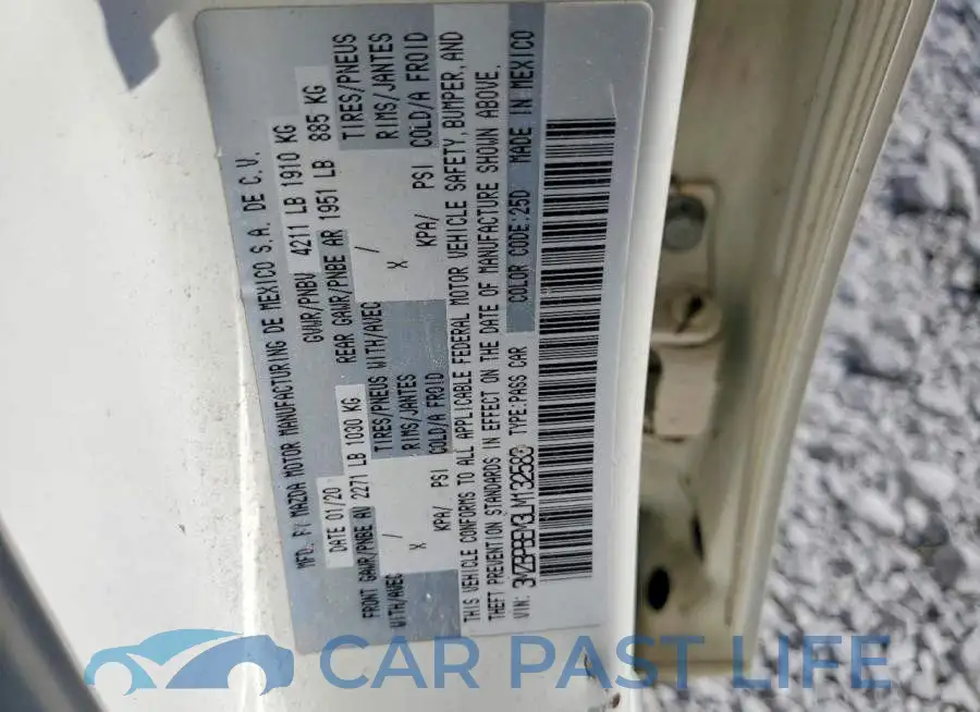 3MZBPBEM3LM132583# 13