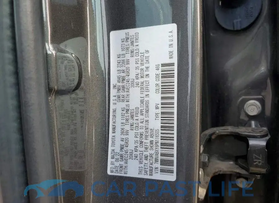 7MMVABXY6PN116505# 13