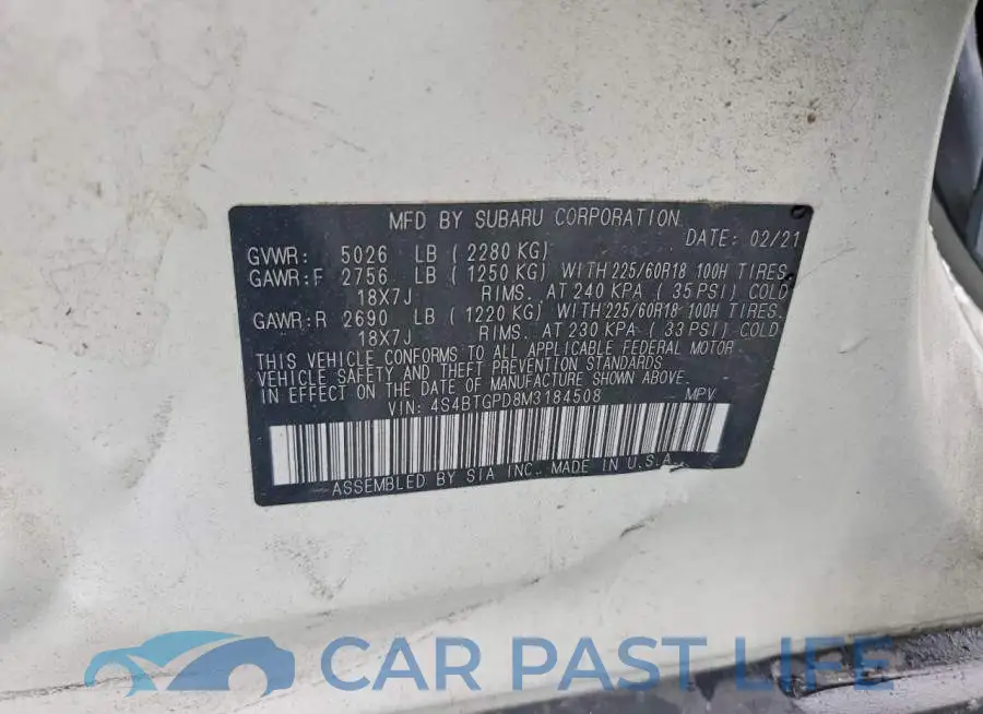 4S4BTGPD8M3184508# 13