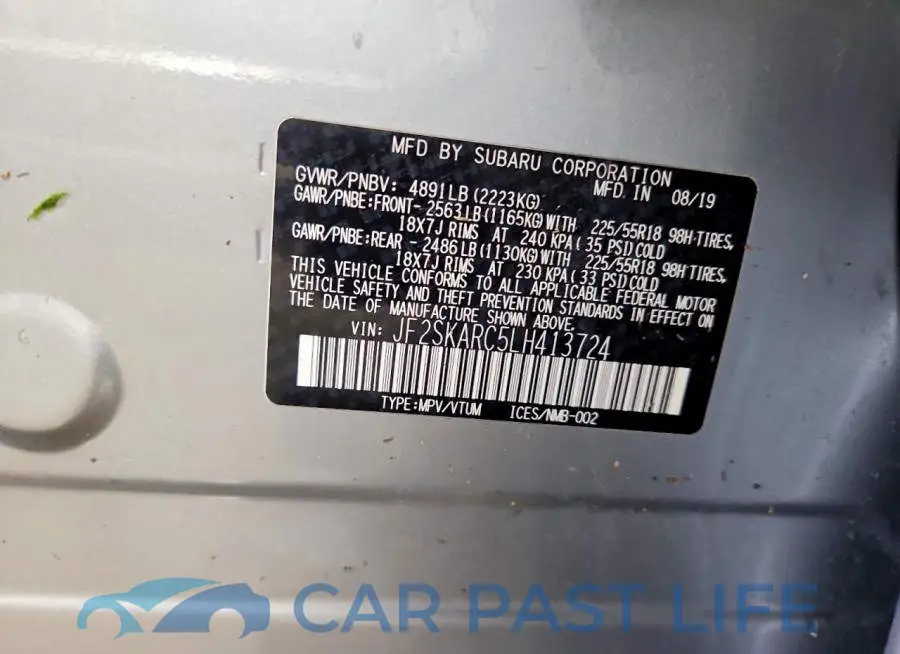 JF2SKARC5LH413724# 12