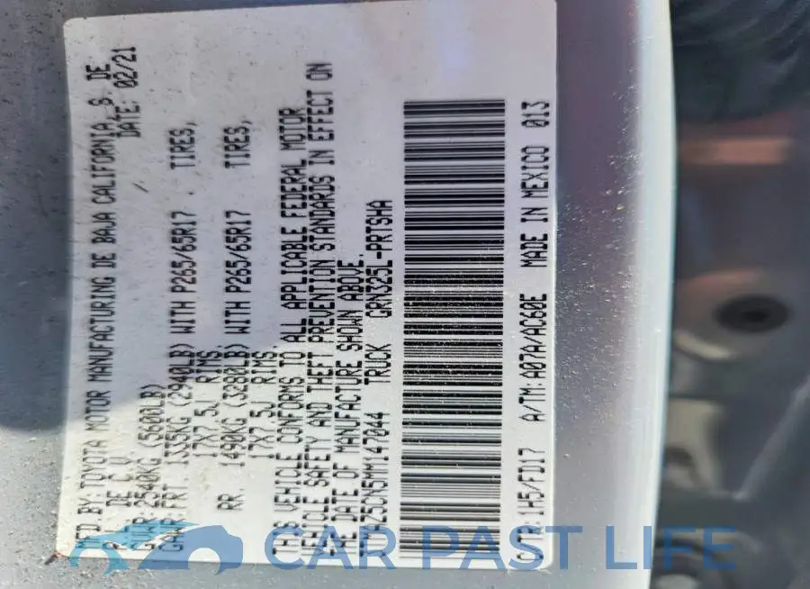 3TMAZ5CN5MM147044# 12
